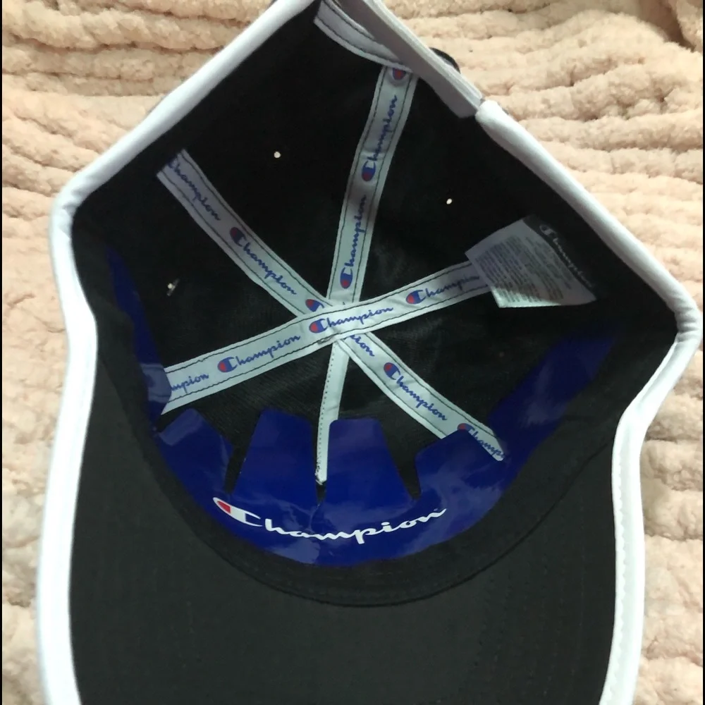 🆕 Champion black adjustable Logo Hat 723